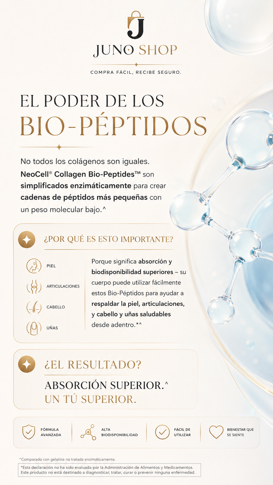 Polvo De Colágeno Neocell Biopéptidos 30